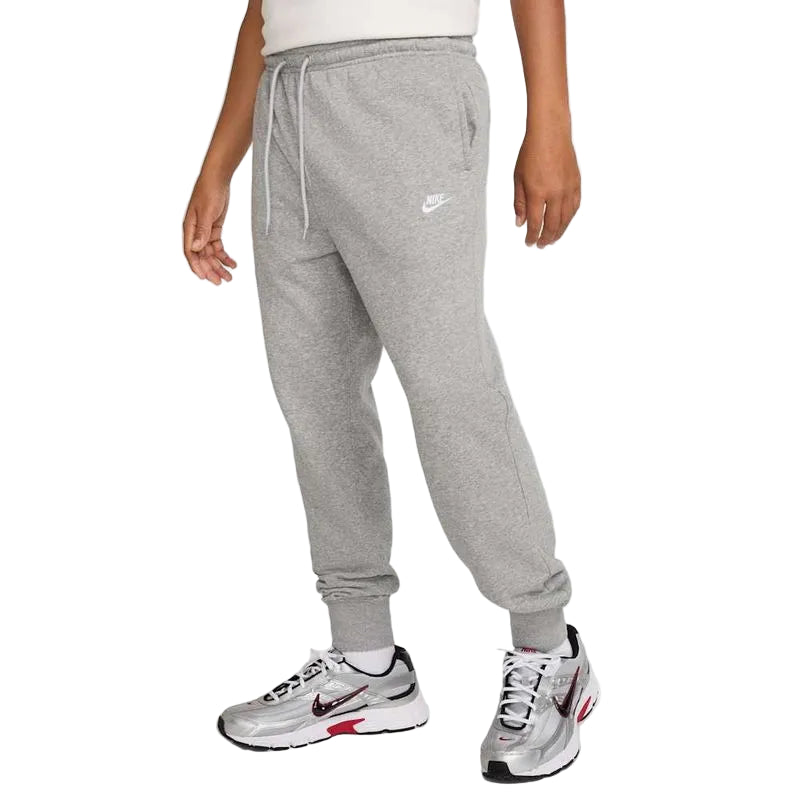FN3801 063 NIKE CLUB MEN FRENCH TERRY JOGGERS GREY