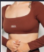 TOP LONG SLEEVE COFFE