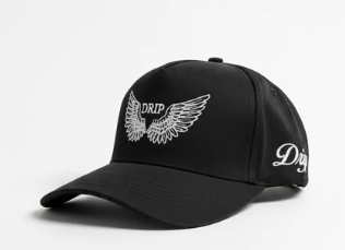 CAP BLACK DRIP AT WHITE NEW