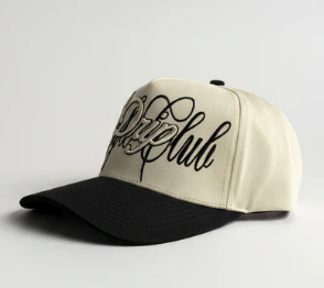 CAP DRIP SIGN BEIGE AND BLACK