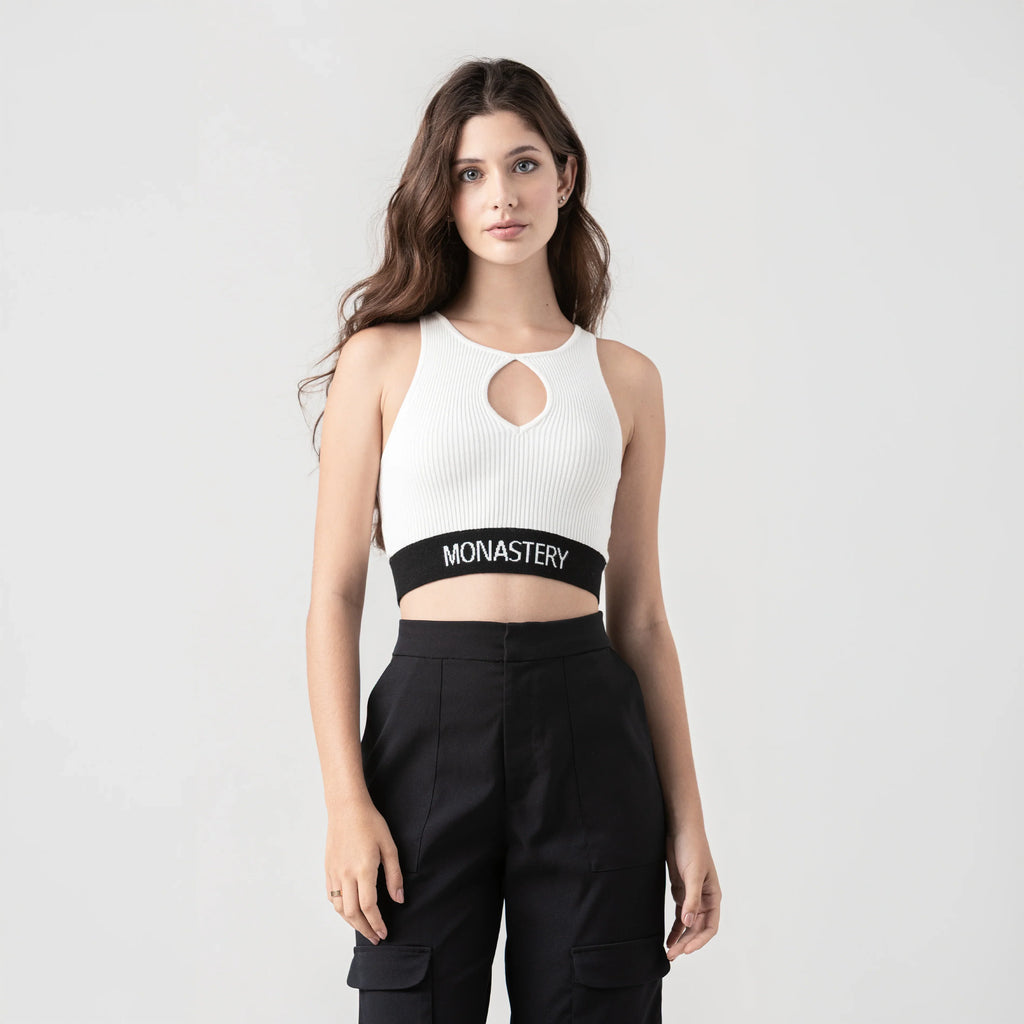 CLAIRE KNITTED TOP WOMEN WHITE