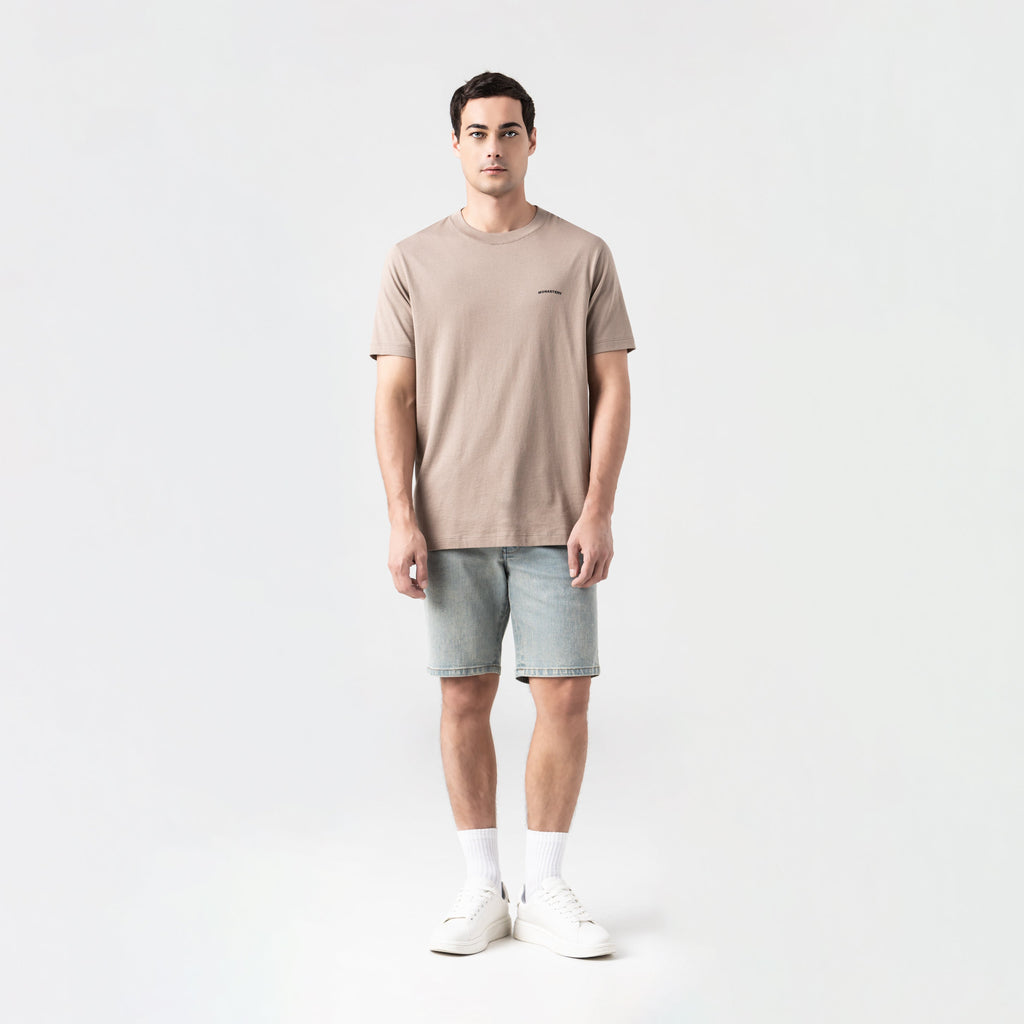 SKIP TSHIRT MEN TAUPE GRAY