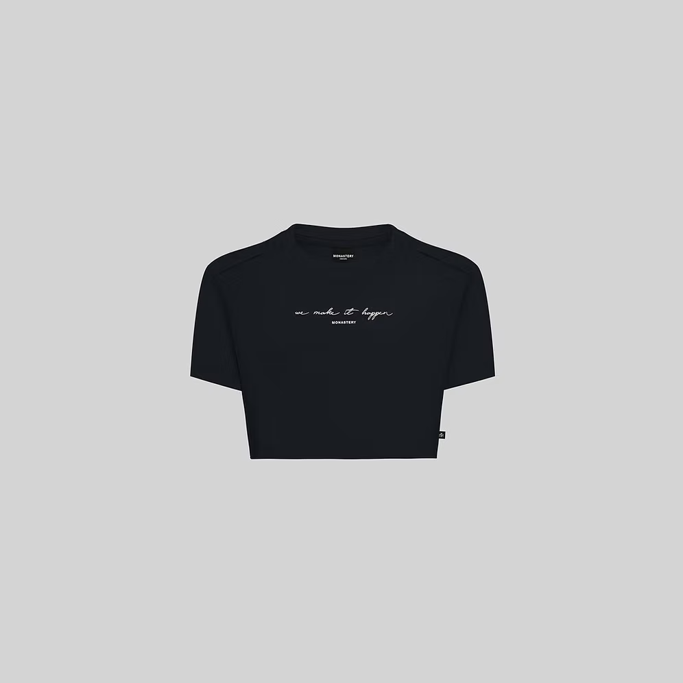 INVICTA CROP TOP BLACK FEMENINA